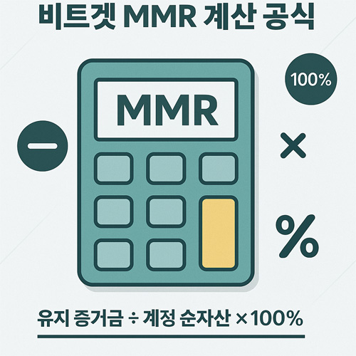 비트겟 MMR 계산 공식 인포그래픽, 계산기를 활용한 유지 증거금 공식 시각화